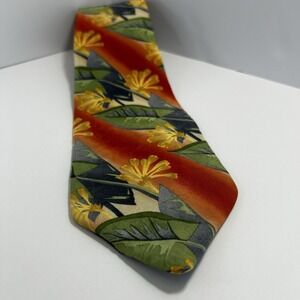 Tango Max Raab Men's Hawaiian Colorful 100% Silk Tie 55"x3.75"